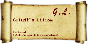 Gulyás Liliom névjegykártya